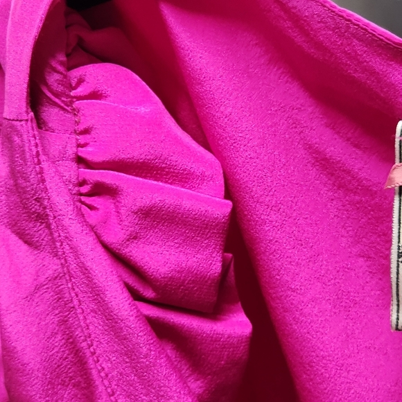 YOHANA BARASCHI Pink Silk Dress Crafted w/Skills From Another Time, Size 10 - Picture 3 of 5